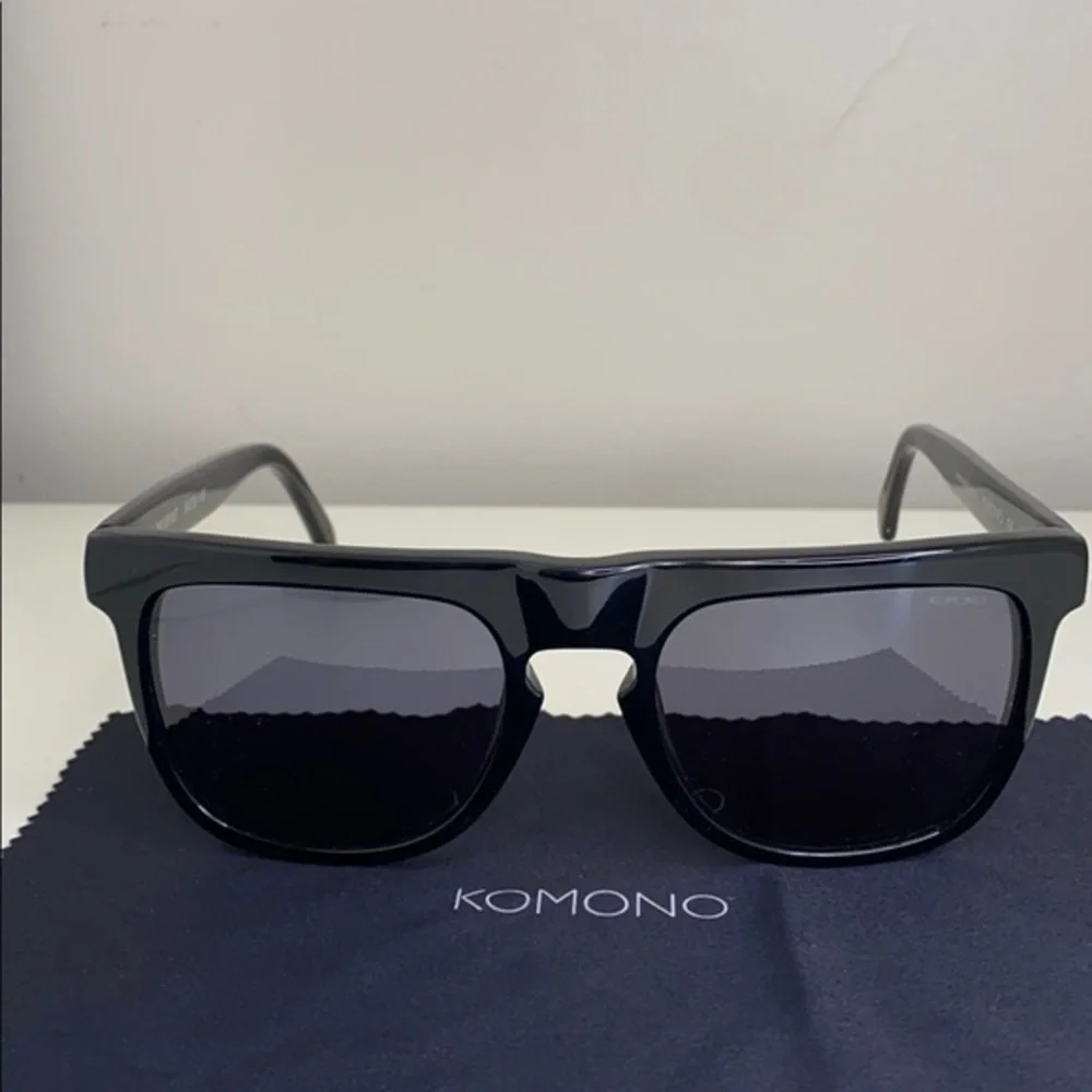 Komono Sunglasses Bennet Glossy Black New